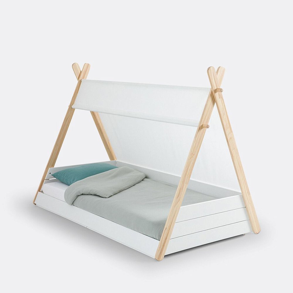 Кровать детская Tipi Типи с сеткой SIFFROY СИФФРОЙ 90 x 190 см белый