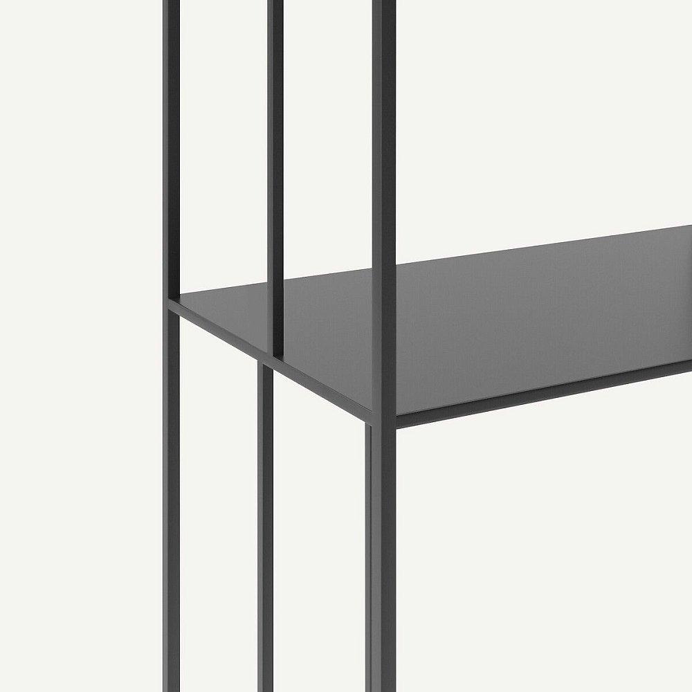 Стальной металлический стеллаж В240 см Parallel XL slim Пареллел XL слим единый размер черный