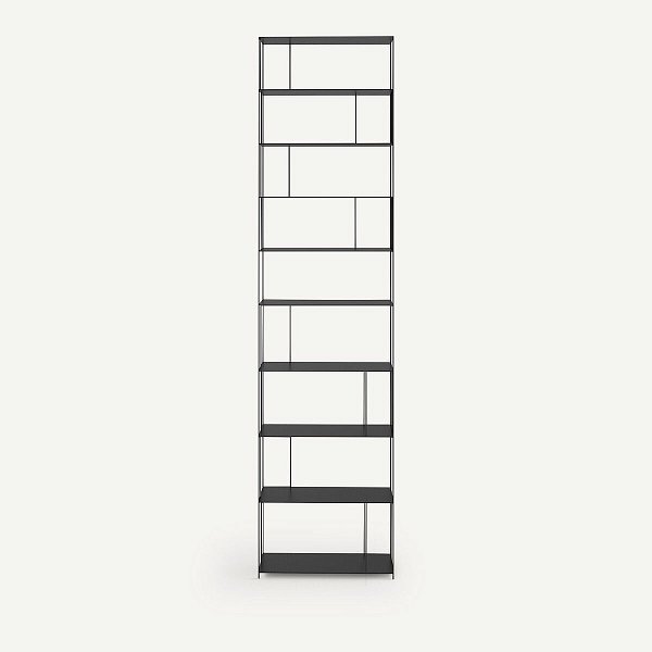 Стальной металлический книжный шкаф H320 см В320 см Parallel XXL Параллел Икс Икс Эл единый размер черный