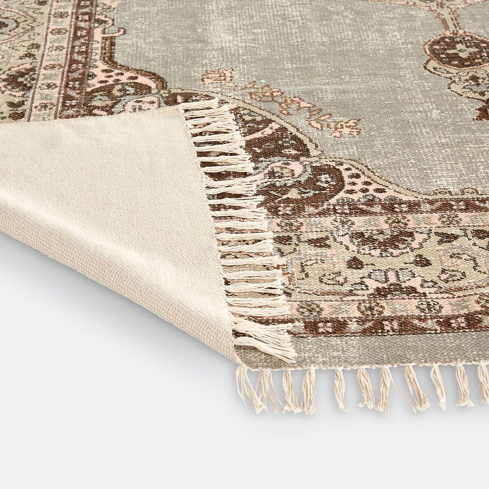 Ковер в винтажном стиле из хлопка Hania 160 x 230 см разноцветный