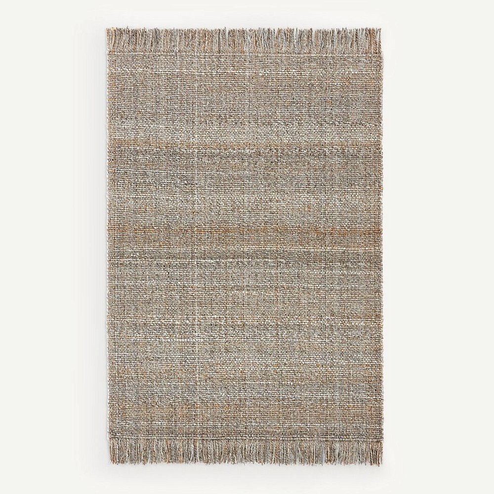 Ковер ручной работы Khitib 120 x 180 см серый