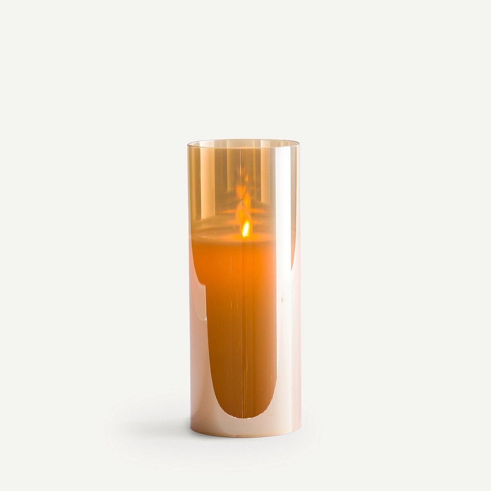 Свеча LED В25 см Luma единый размер каштановый