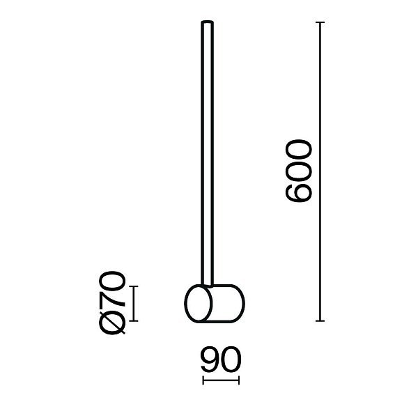 Настенный светильник (бра) Light stick MOD237WL-L6BS3K