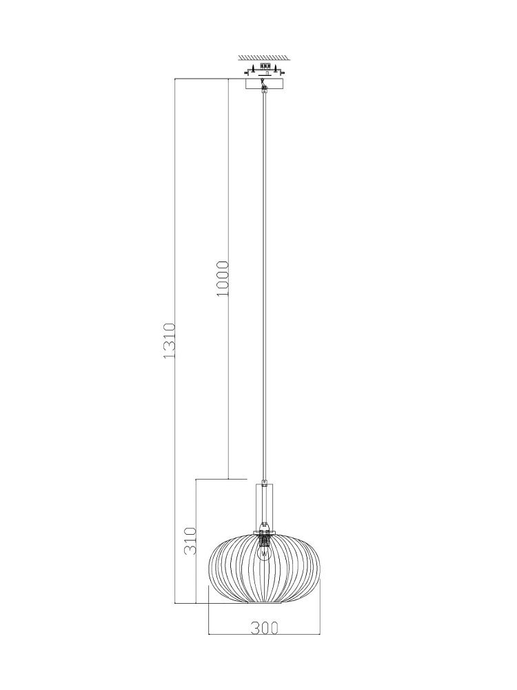Подвесной светильник Zelma FR8012PL-01GN