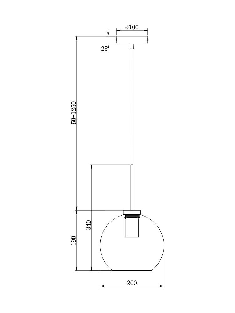 Подвесной светильник Bravis FR8002PL-01BS