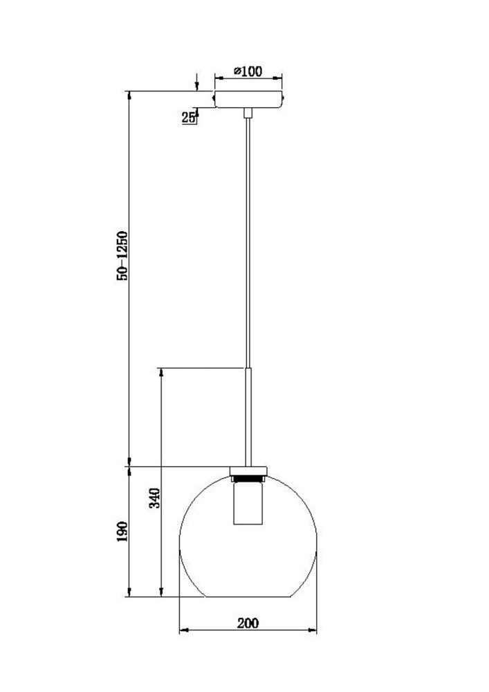 Подвесной светильник Bravis FR8002PL-01BS