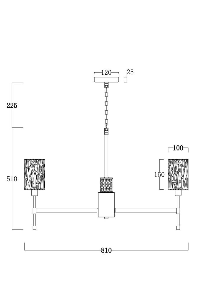 Люстра Elsa FR5133PL-08CH