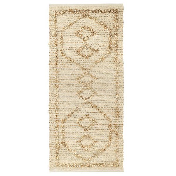 Ковер из джута и переработанного хлопка kolkata из коллекции ethnic, 70x160см