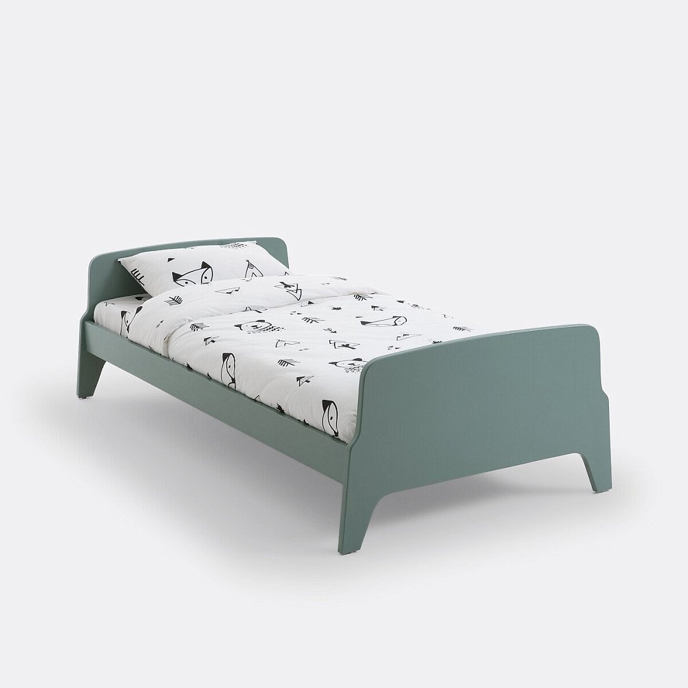 Кровать 1-сп в винтажном стиле Adil 90 x 190 см зеленый