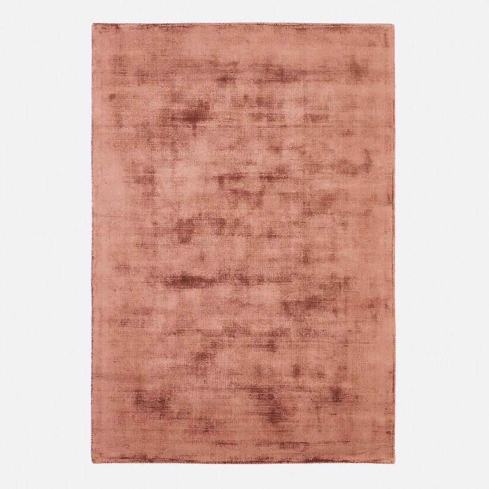 Ковер 100 Tencel с эффектом состаренной ткани Izri 120 x 170 см фиолетовый