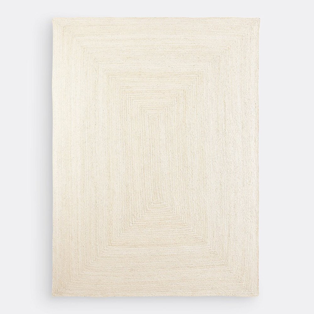 Ковер прямоугольный из беленого джута XL Aftas 240 x 330 см синий