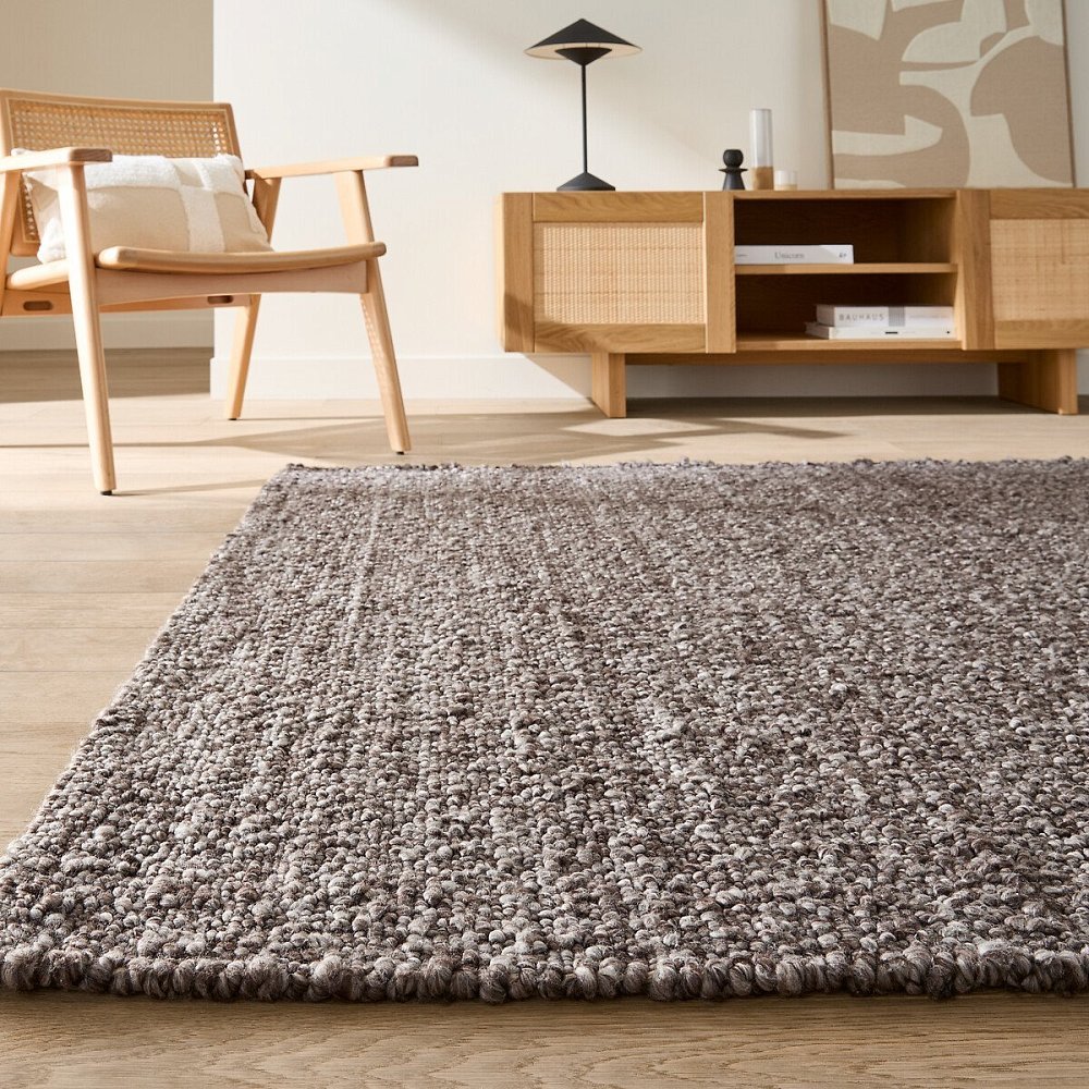 Вязаный ковер Hamea 160 x 230 см каштановый