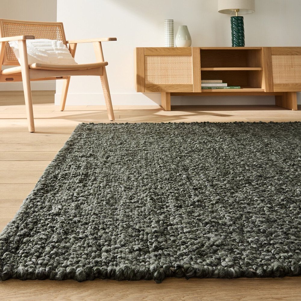 Вязаный ковер Hamea 120 x 170 см зеленый