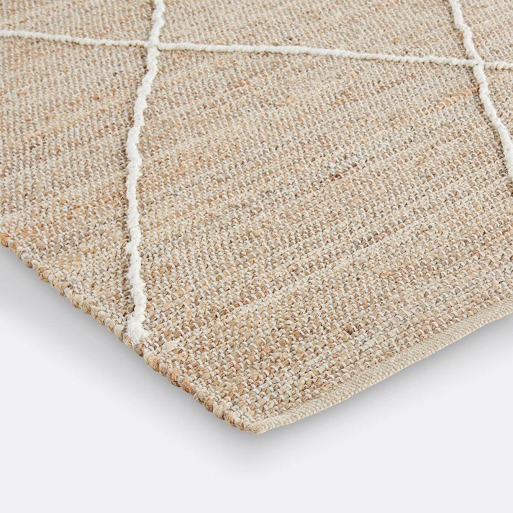 Ковер из джута и хлопка Tospa 120 x 170 см бежевый