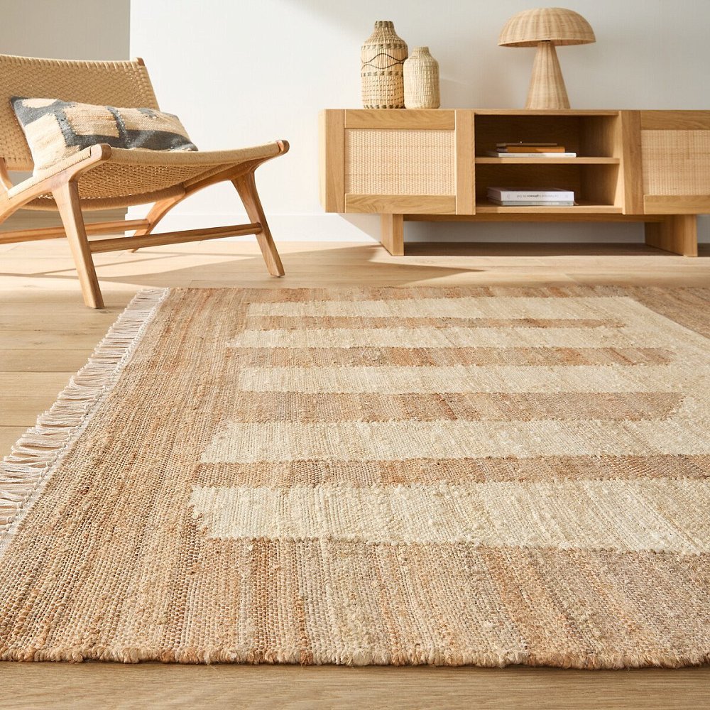 Ковер 80 джут Uralio 120 x 170 см бежевый