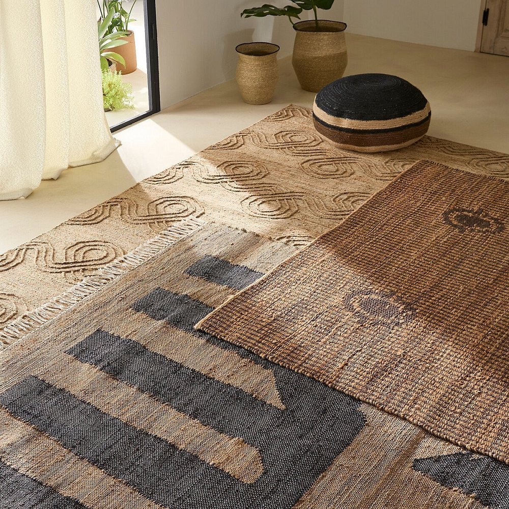 Ковер 80 джут Uralio 160 x 230 см бежевый