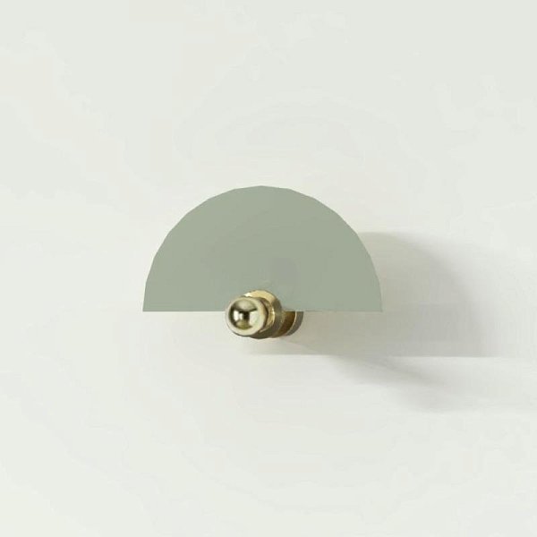 Бра Haban 25 см + цоколь 5 см Цвет Shiny Gold; Verde Mole