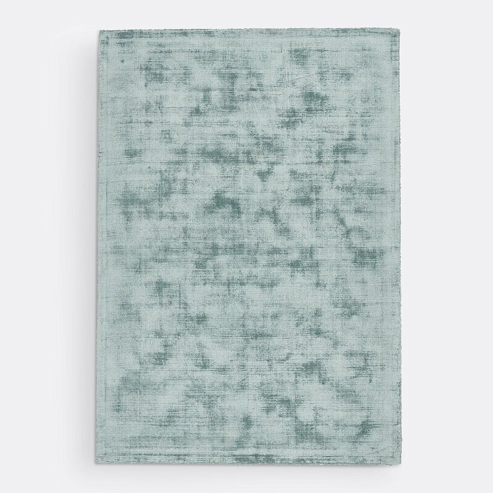 Ковер 100 Tencel с эффектом состаренной ткани Izri 160 x 230 см зеленый