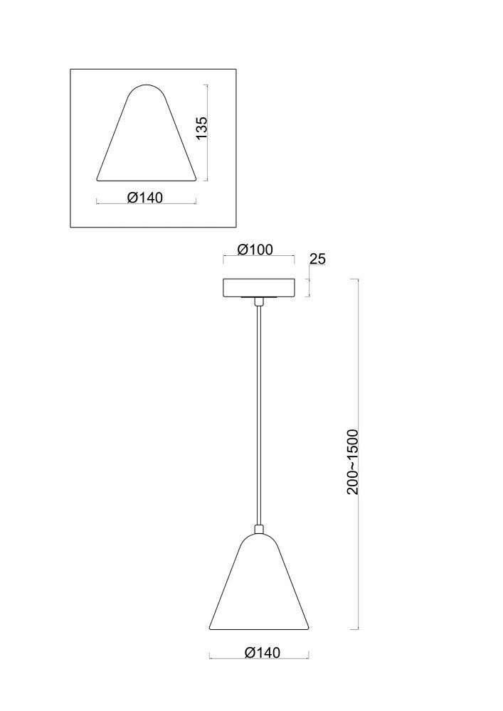 Подвесной светильник Falke Market FR8001PL-01WG