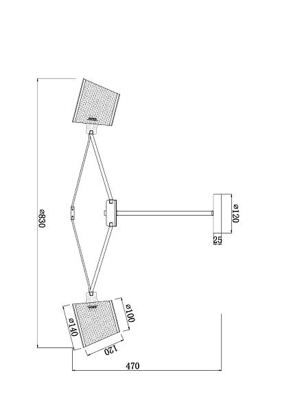 Люстра Gino FR5108PL-08CH