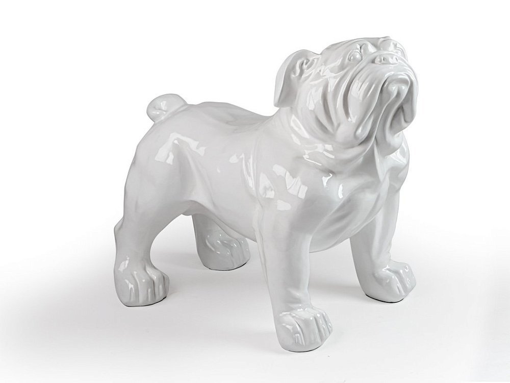 Bulldog Фигура большая белая