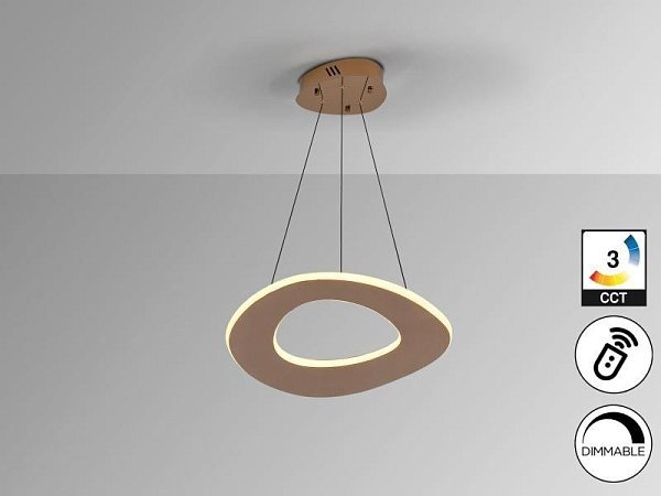Mirena Люстра 1L розовое золото D50