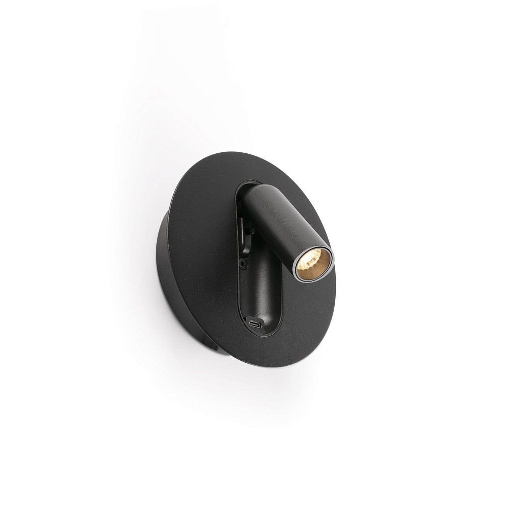 TIMIT Бра с ридером USB черный LED 2700K