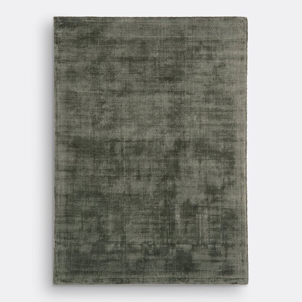 Ковер 100 Tencel с эффектом состаренной ткани Izri 120 x 170 см зеленый