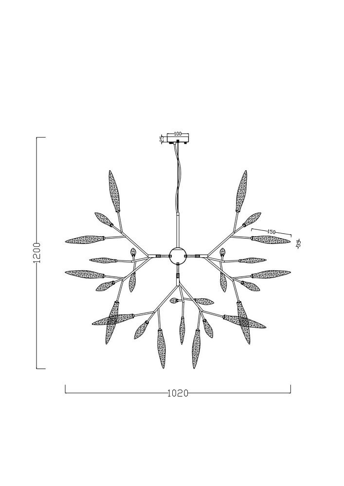 Подвесной светильник Iris FR5067PL-36W
