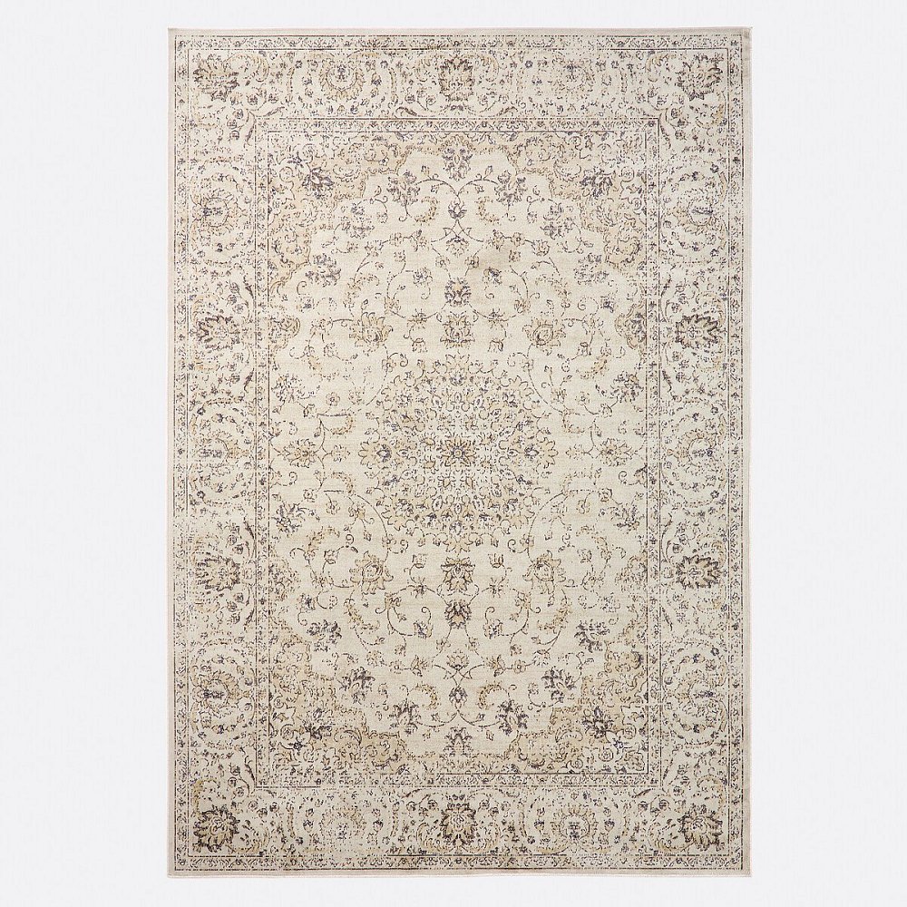 Винтажный ковер эффект потертости DIONA 160 x 230 см бежевый