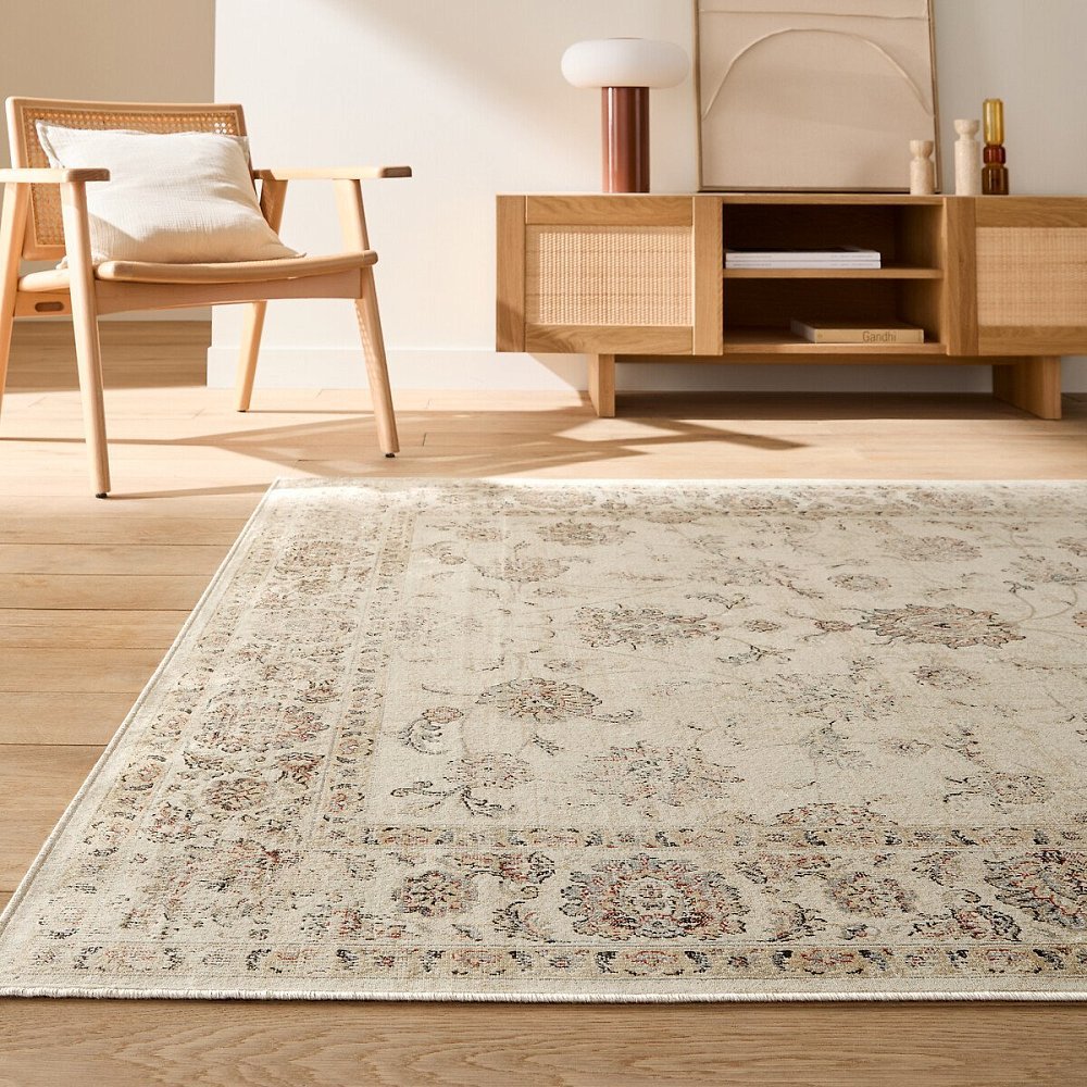 Винтажный ковер эффект потертости DIONA 200 x 300 см бежевый