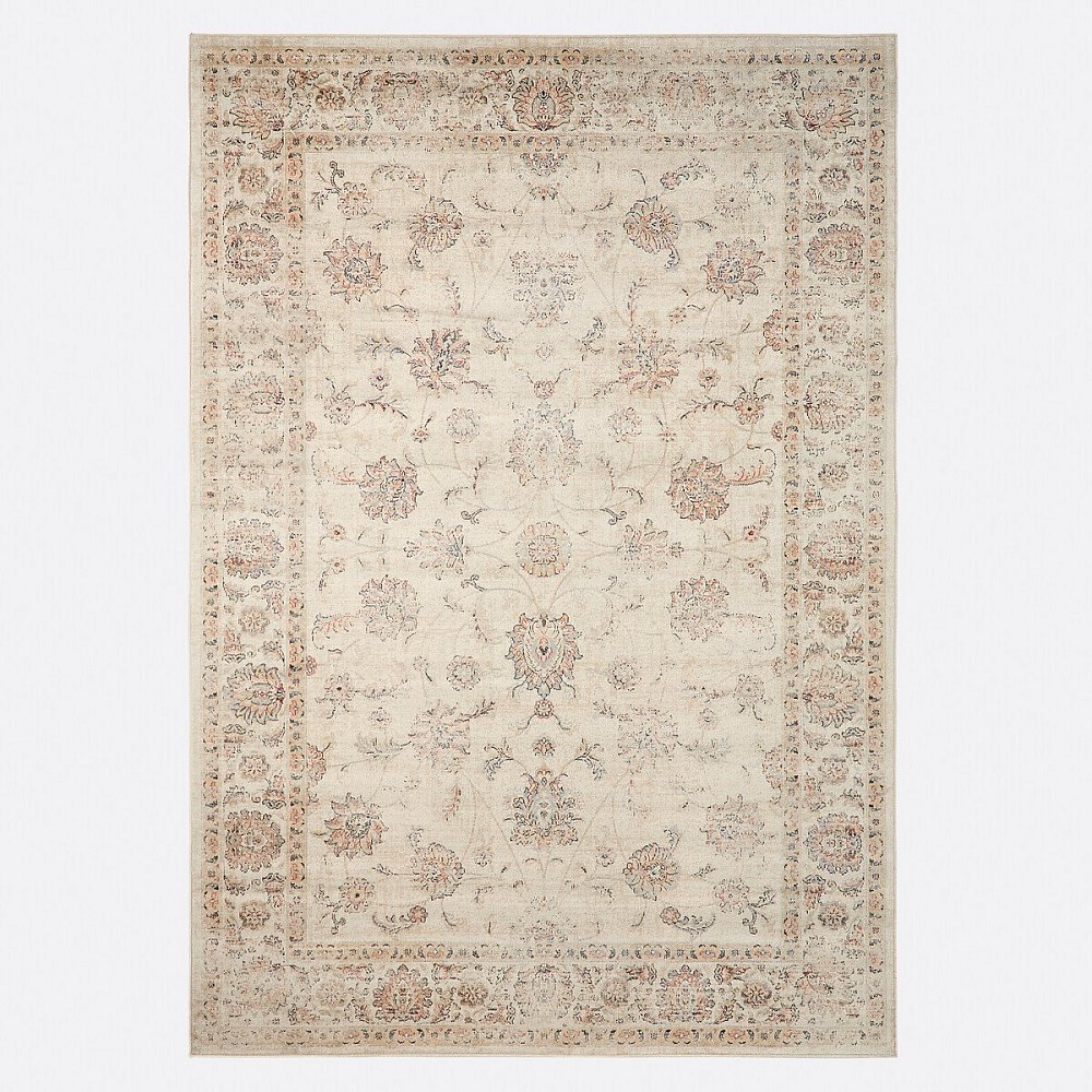 Винтажный ковер эффект потертости DIONA 160 x 230 см бежевый