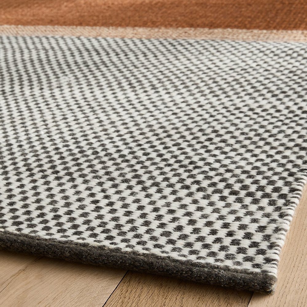 Ковер ручной работы из чистой шерсти DAMEO 120 x 180 см каштановый
