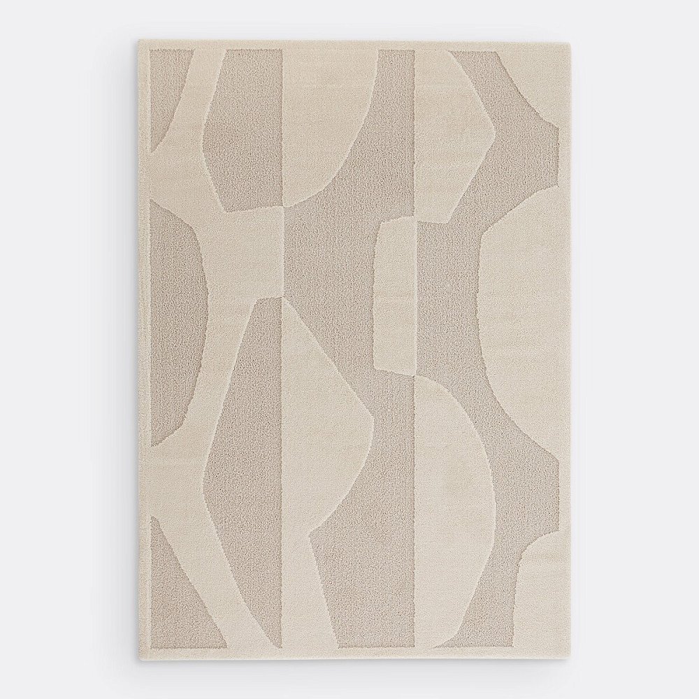 Ковер с абстрактным рисунком Broga 160 x 230 см бежевый