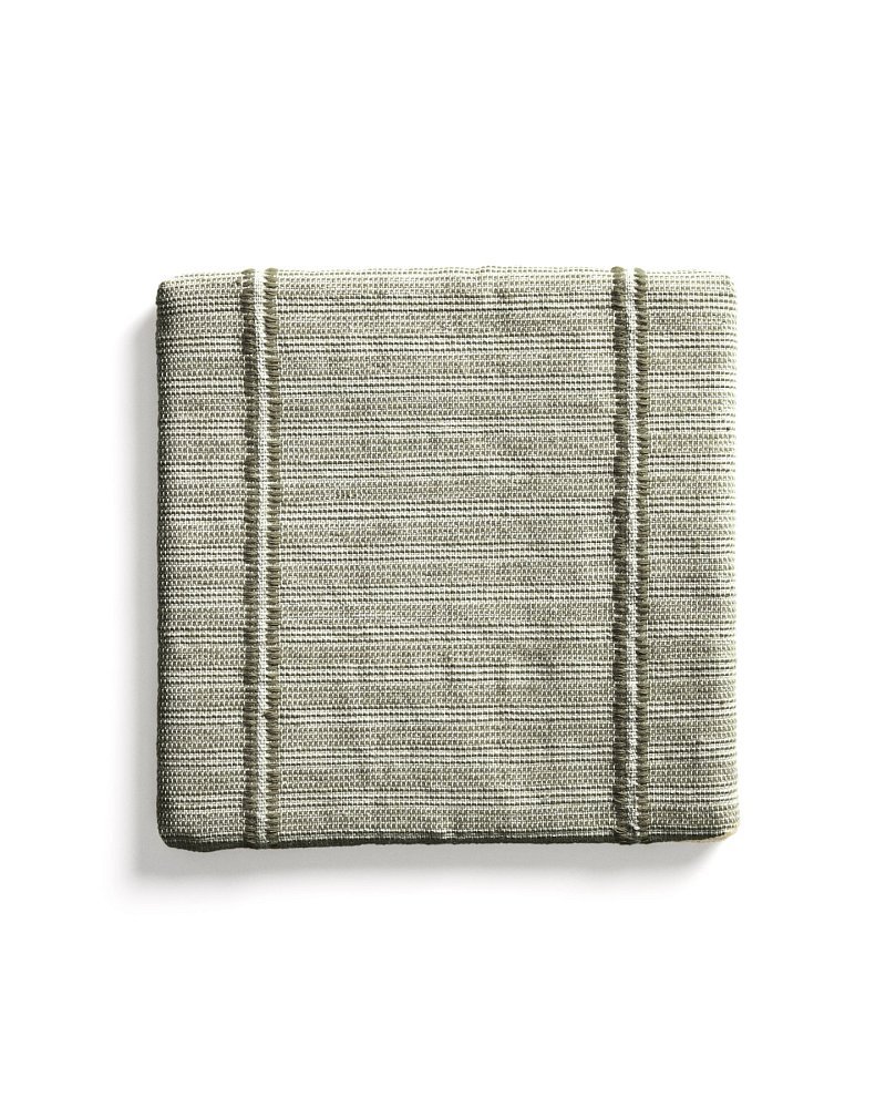 Подушка для стула Drati зеленого цвета, 100% ПЭТ, 40 x 40 см