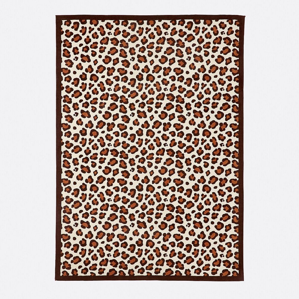 Ковер с леопардовым узором Nimia 160 x 230 см каштановый