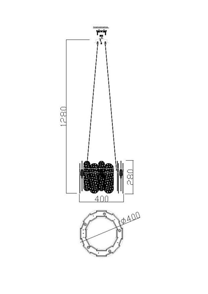 Подвесной светильник Deserto FR5141PL-05BS