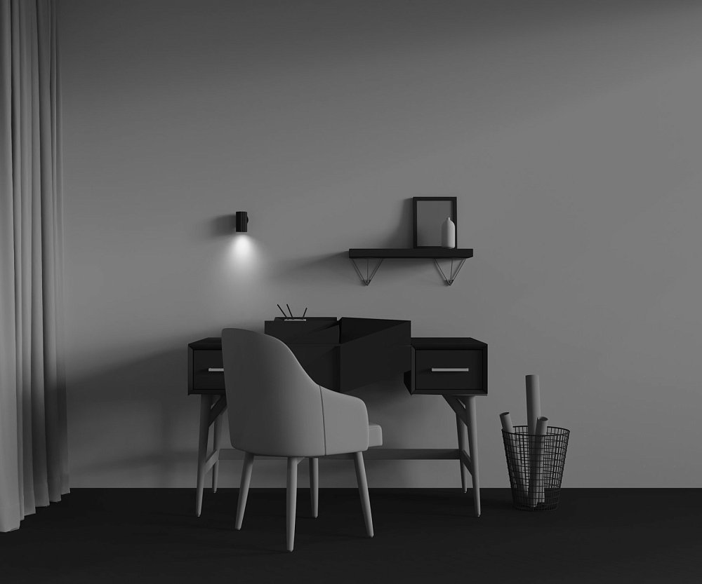 Настенный светильник (бра) Calipso C106WL-01-GU10-B