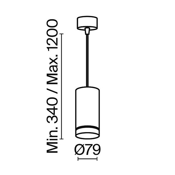 Подвесной светильник Orlo P085PL-12W4K-B