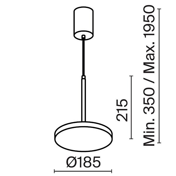 Подвесной светильник Plato P076PL-L12W3K-B