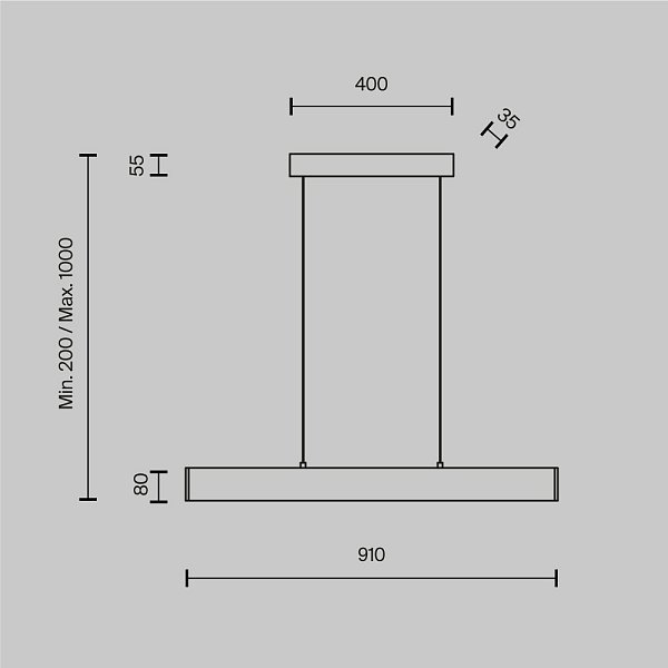 Подвесной светильник Step P010PL-L23B4K