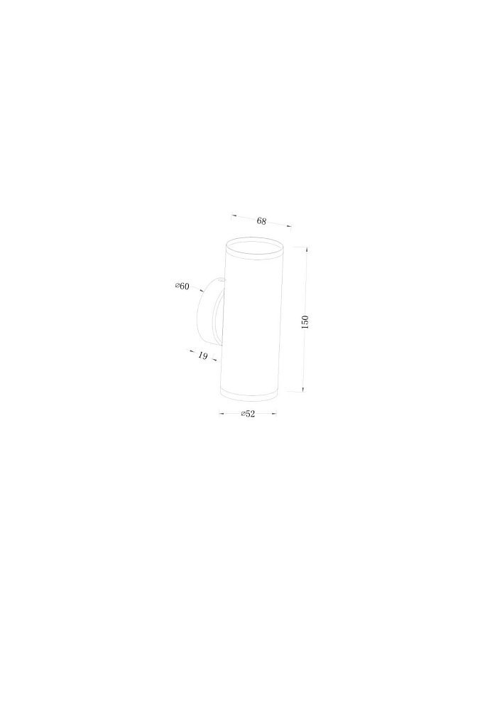 Настенный светильник (бра) FOCUS S C068WL-02B