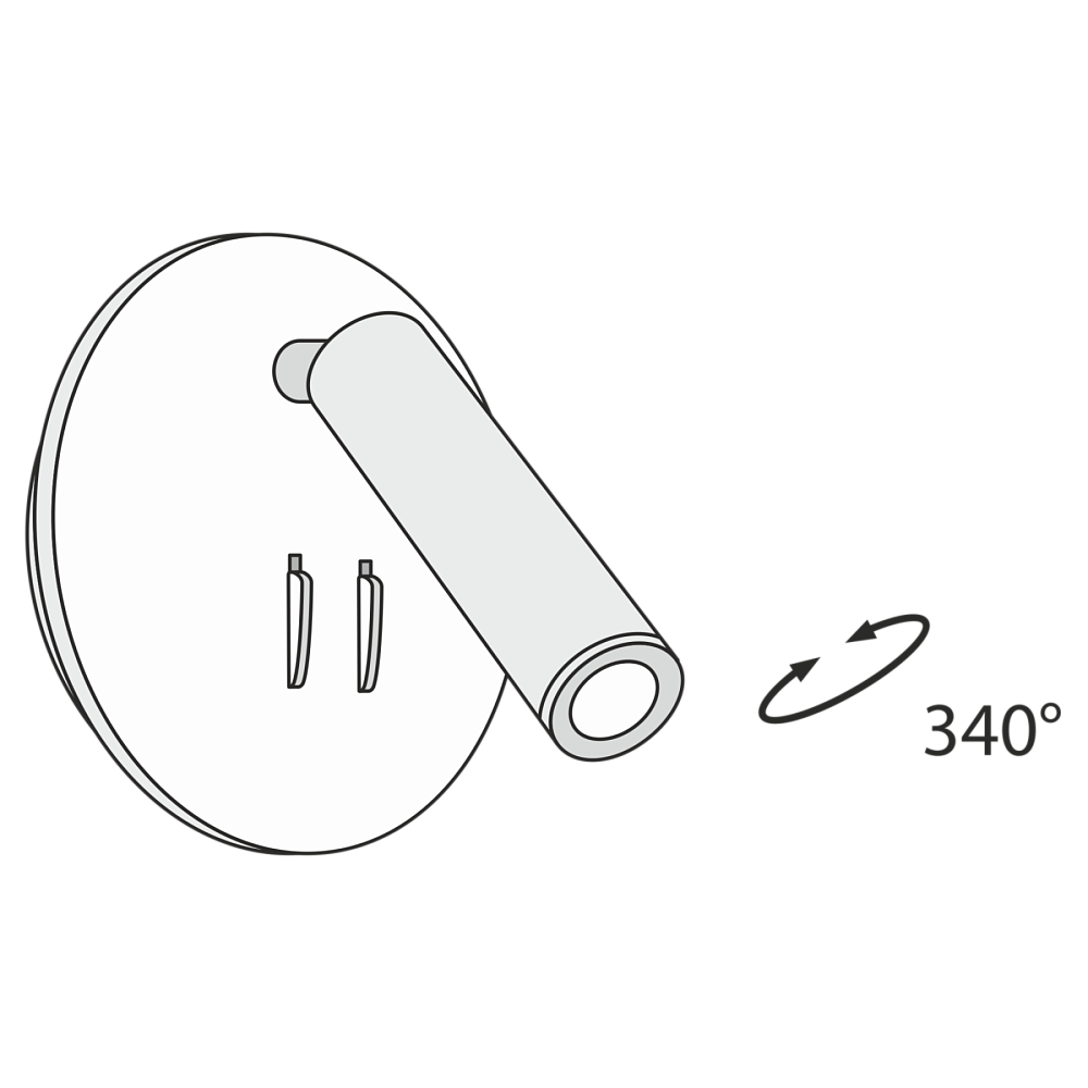 Настенный светильник (бра) Ios 176 C176-WL-01-6W-B
