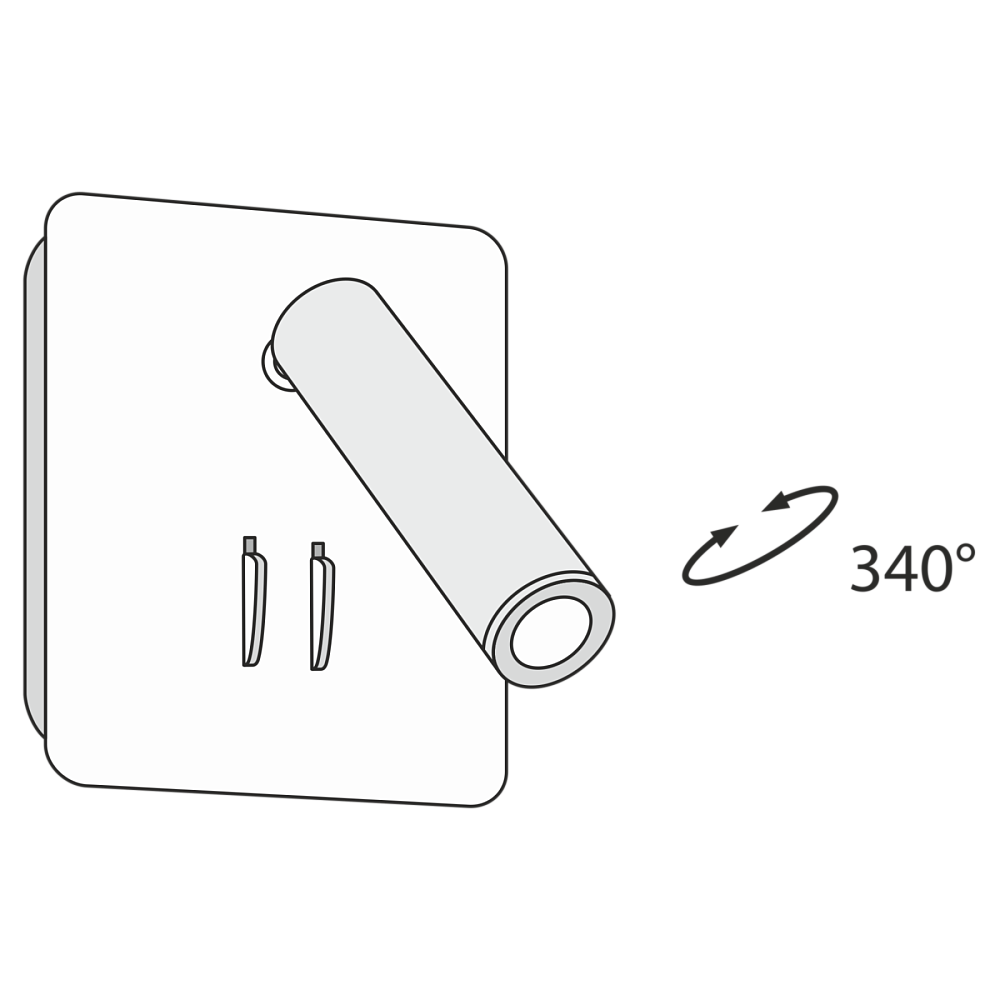 Настенный светильник (бра) Ios 176 C175-WL-01-6W-B
