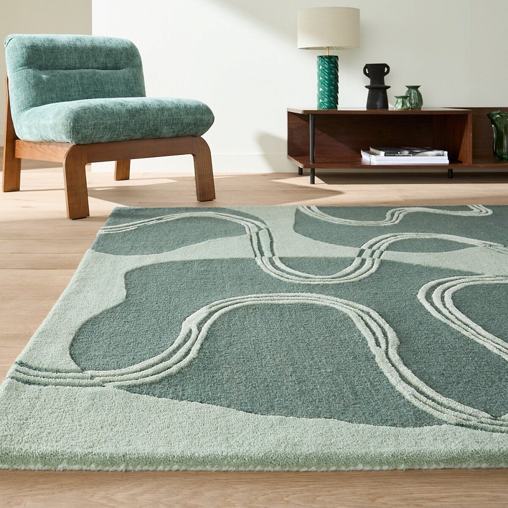 Ковер из 77 шерсти NOTTON НОТТОН 160 x 230 см зеленый