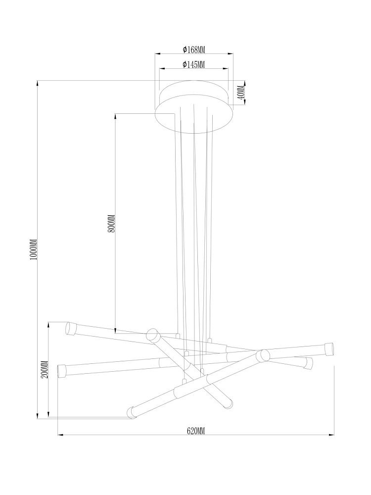 Подвесной светильник Vibe FR6098PL-L64BZ