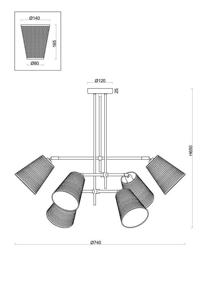 Люстра Terra FR5260PL-06BS