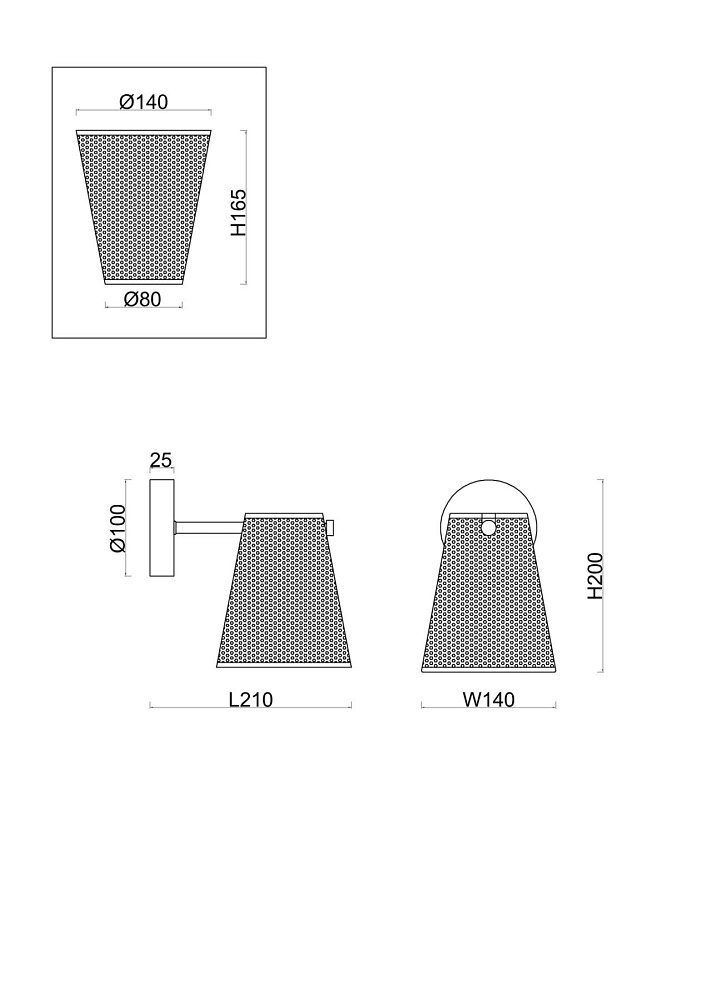 Настенный светильник (бра) Terra FR5260WL-01BS1