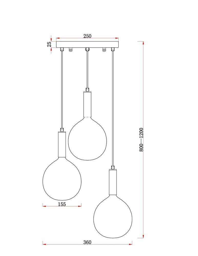 Подвесной светильник Sway FR5269PL-03CH