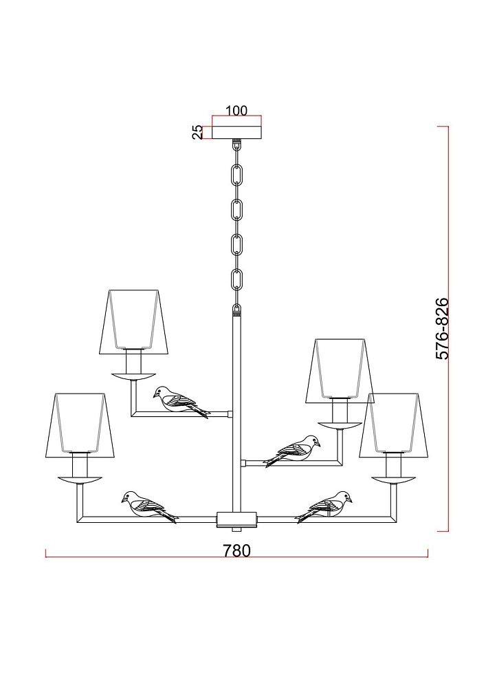 Люстра Comfy FR5270PL-06W